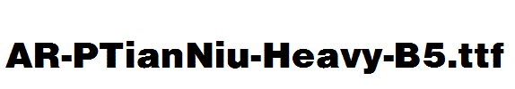 AR-PTianNiu-Heavy-B5.ttf