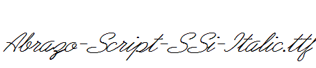 Abrazo-Script-SSi-Italic.ttf