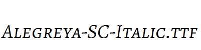 Alegreya-SC-Italic