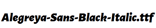 Alegreya-Sans-Black-Italic