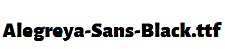 Alegreya-Sans-Black