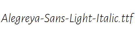 Alegreya-Sans-Light-Italic