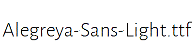 Alegreya-Sans-Light