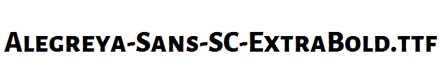 Alegreya-Sans-SC-ExtraBold