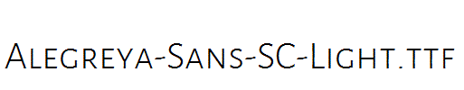 Alegreya-Sans-SC-Light