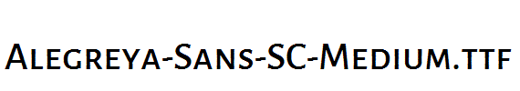 Alegreya-Sans-SC-Medium