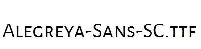 Alegreya-Sans-SC