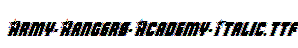 Army-Rangers-Academy-Italic