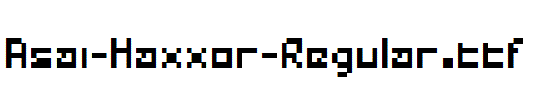Asai-Haxxor-Regular
