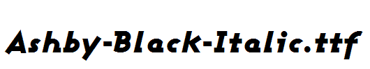 Ashby-Black-Italic