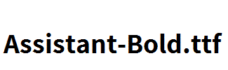 Assistant-Bold