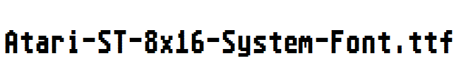 Atari-ST-8x16-System-Font