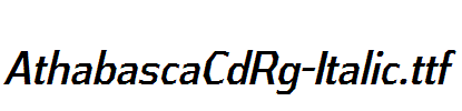 AthabascaCdRg-Italic