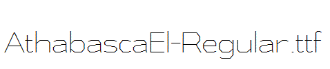 AthabascaEl-Regular