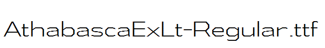 AthabascaExLt-Regular