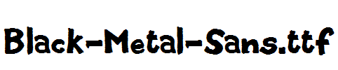 Black-Metal-Sans