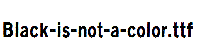 Black-is-not-a-color