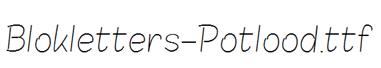 Blokletters-Potlood