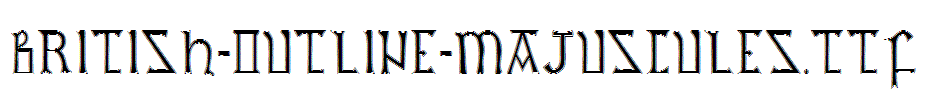 British-Outline-Majuscules
