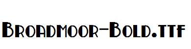 Broadmoor-Bold