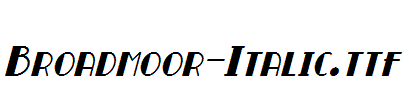 Broadmoor-Italic