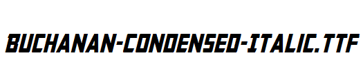 Buchanan-Condensed-Italic