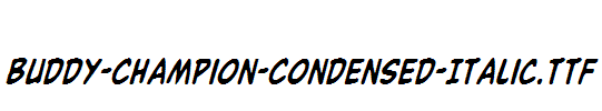 Buddy-Champion-Condensed-Italic