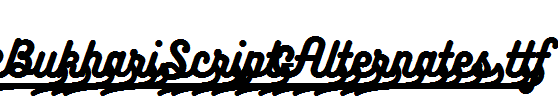 BukhariScript-Alternates