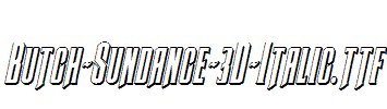 Butch-Sundance-3D-Italic