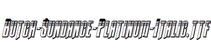 Butch-Sundance-Platinum-Italic