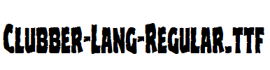Clubber-Lang-Regular