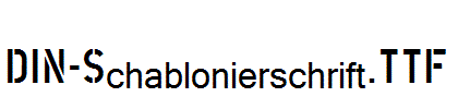 DIN-Schablonierschrift