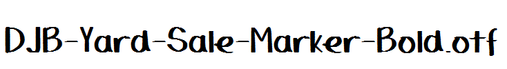 DJB-Yard-Sale-Marker-Bold