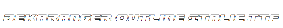 Dekaranger-Outline-Italic
