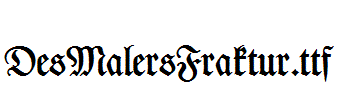 DesMalersFraktur