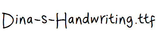 Dina-s-Handwriting