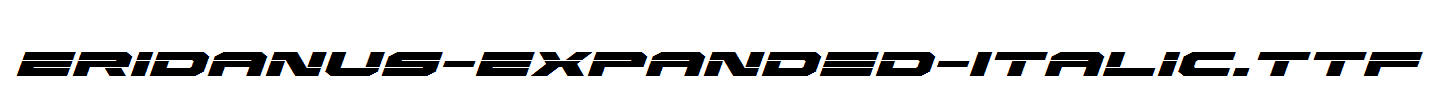 Eridanus-Expanded-Italic