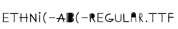 Ethnic-ABC-Regular