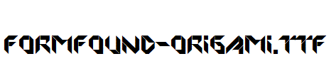 FORMFOUND-Origami
