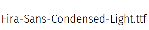Fira-Sans-Condensed-Light