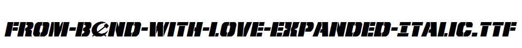 From-BOND-With-Love-Expanded-Italic