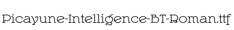 Picayune-Intelligence-BT-Roman