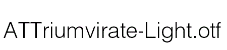 ATTriumvirate-Light.otf