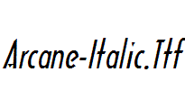 Arcane-Italic.Ttf