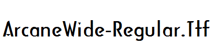ArcaneWide-Regular.Ttf
