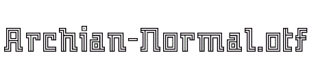 Archian-Normal.otf