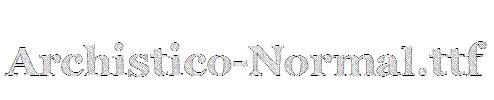 Archistico-Normal.ttf