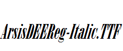 ArsisDEEReg-Italic.TTF
