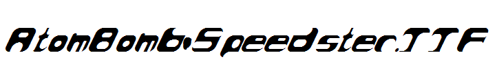 AtomBomb-Speedster.TTF