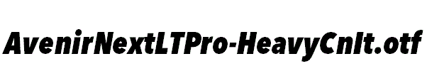 AvenirNextLTPro-HeavyCnIt.otf